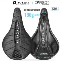 RYET Carbon 3D Printed Saddle 145/155MM 130g 7*9 Bike Seating For Men Women Triathlon Road MTB Mountain Gravel Cycling Parts