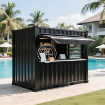 Vorgefertigter mobiler Büro-Wohnbehälter, Kaffee-Kiosk, Bar, individueller Wohnwagen, Camping-Anhänger, Behälter, Bar, Haus, Zuhause