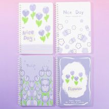 4 stücke Kawaii A5 Spule Notebook Nette Cartoon Tagebuch Augenschutz Verdickt Körper Notebook Schule Student Büro Schreibwaren