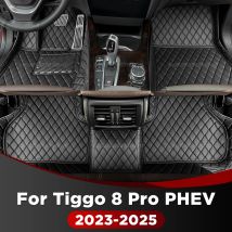Custom Car Floor Mats For Tiggo 8 Pro PHEV 2023-2025 Auto Carpet Cover Interior Details Accessories Protective Pad Parts