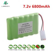 Batteria NIMH AA 7.2V 6800mAh per giocattoli Rc Auto Serbatoi Robot Pistola batterie 3000mah aggiornate per barca Rc 7.2V ricaricabili
