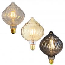 TIANFAN E27 Lampadina LED vintage G125 Lanterna 4W 2700Kelvin Non dimmerabile 220-240V E27 Lampadina decorativa speciale