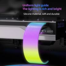 METALFISH Cavo di prolunga ARGB per alimentatore del computer Scheda madre 24PIN GPU 8PIN Striscia luminosa ARGB Sync/Asyn Opzionale