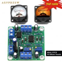 Asypdzsw vu358 vu level lm358 audio meter treiber diy kit/fertige platine 2 pcs mit warm led meter kopf einstellbare empfindlichkeit