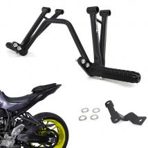 Für Yamaha FZ-07 FZ07 MT-07 MT07 2014-2025 Motorrad Stahl Vorne Crash Bar Motor Schutz Stunt Subcage Passagier fußrasten