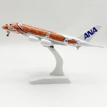 18*20cm Legierung Metall Japan Air ANA Airbus A380 Cartoon Sea Turtle Airlines Orange Diecast Flugzeug Modell Flugzeug Flugzeuge & Räder