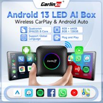 CarlinKit-caja de TV CarPlay inalámbrica, adaptador inalámbrico para Android Auto, Android 13, 8, 128G, caja inteligente para Netflix, Mazda, Kia, IOS18