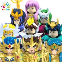 Giocattoli per bambini Comic Cartoon Building Blocks Oro Saint Seiya Athena Bronzo Saint Mini Action Figures Giocattoli per bambini Regali di Natale