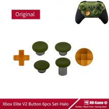 Ersatz-Analogständer-Thumbsticks für Xbox Elite Series 2-Controller, Metallknopf-Set für Halo Infinite Gamepad-Griffe