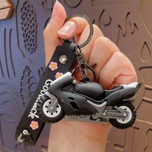 Kreativer Motorrad-Schlüsselanhänger, Unisex, 5-Farben-Schlüsselanhänger, Metallhalter, hängender Schlüsselanhänger, Taschendekoration, cooles Reitzubehör