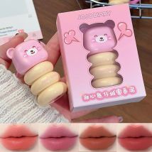 JOJO DAILY Rosa Bär Anhänger Samt Matte Lippencreme Schwarz Kaninchen Lippenglasur Matter Anhänger Lippenstift Lipgloss