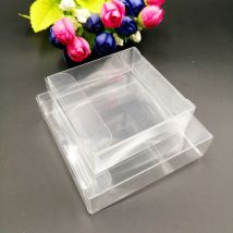 50 pezzi ABB trasparente scatola di plastica in PVC trasparente confezione regalo di nozze per scatole di immagazzinaggio di gioielli caramelle di Natale piccole scatole regalo
