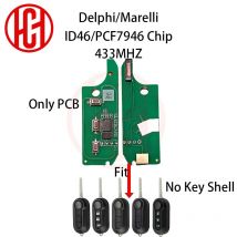 ID46 PCF7946 433MHz Chiave A Distanza Dell'automobile Per Fiat Delphi 500 Panda Punto Bravo Marelli 500L Ducato Peugeot Boxer Citroen Jumper VAN