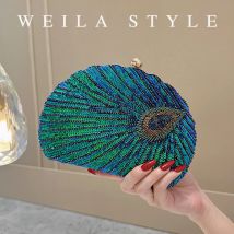 Perlenbesetzte Vintage-gestickte Clutch, Retro-Ethno-Dinner-Geldbörse, elegante Bankett-Handtasche für Hochzeit, Cocktail, Abschlussball