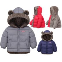Giacca da bambina per bambina Capispalla in cotone con cappuccio Cappotto in pile spesso per bambini Giacche imbottite in cashmere Cappotti caldi per bambina invernale
