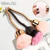 Spazzola morbida a forma di rosa per manicure Spazzola per polvere per unghie Spazzola per polvere per unghie Smalto per gel Pulizia della polvere Spazzole per unghie Strumento Forniture per unghie