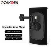 Ronkoen 360° Rotate Buckle Double J-Hook Quick Release Backpack Shoulder Strap Mount for GoPro Hero Insta360 DJI Action3/4/5Pro