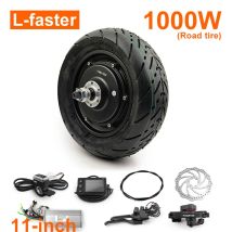 L-schneller High Speed 48 V 1000 W 11 Zoll Straßenreifen Elektroroller Fahrrad Bürstenloses Nabenmotorrad mit Scheibenbremsen-Set