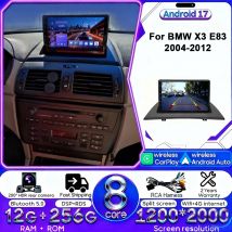 Android 17 Carplay Autoradio für BMW X3 E83 2004-2012 4G WLAN GPS DSP BT Touchscreen Multimedia-Navigation Stereoanlage