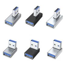 90 stopni lewego prawego w dół pod kątem USB 3.0 złącze rozszerzenie męskie i żeńskie Adapter do laptopa konwertera ładowarek USB do komputera