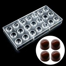 Kugelform Schokoladen form Polycarbonat 0,95 Zoll 21 Hohlraum 8 gramm/stücke Bonbons Bonbon form Süßwaren Back gebäck Werkzeuge