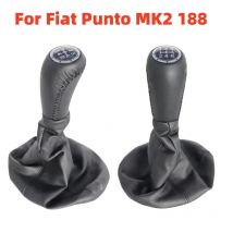 Trasmissione manuale a 5 velocità per FIAT PUNTO 188 MK2 Accessori per lo styling dell'auto Pomello del cambio Collare per bagagliaio in pelle Custodia cambio