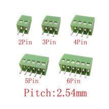 5/10szt Mini Pitch 2.54mm PCB Screw Terminal Block Connector For 26-18AWG Wire Cable 2/3/4/5/6 Pin PCB Screws Terminals 150V 6A