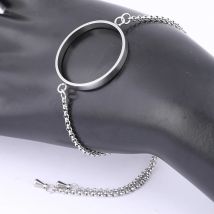 5 Stück Edelstahl offene Armband-Lünettenrohlinge 25 mm Durchmesser Cabochon-Rahmenverbinder-Basisfassungen für die Herstellung von Harzschmuck