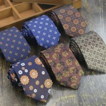 8 centimetri Nuove Cravatte di Seta di Lusso Per Gli Uomini Adulti Casual Navy Marrone Floreale Cravatte Affari Paisley Cravatta Abito Da Sposa Accessori