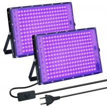 Luce nera UV 50W 100W 150W luce di inondazione a LED per esterni Luce nera Faretto a LED 395nm Lampada per discoteca Glow Party Stage light