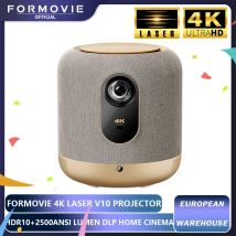Proiettore Laser Formovie V10 4K 2500ANSI lumen per Home Smart Theater Full HD portatile Smart Cinema MEMC HDR campeggio Beamer