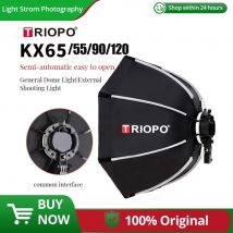 TRIOPO KX  65cm 90cm Softbox  Octagon Umbrella Light Box For Godox AD200 V1 Speedlite Flash Light Photography Studio Accessories
