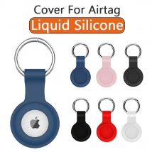 Cover per Apple Airtags Custodia protettiva in silicone liquido Accessori per tracker Custodia antigraffio Portachiavi Air Tag Case