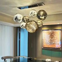 Nordycka lampa wisząca LED z PVC w stylu lawy, nowoczesny design, do salonu, loftu, sypialni, baru - Luminarias