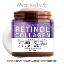 50 g di collagene retinolo niacinamide crema idratante giorno e notte, idratante e rassodante, consistenza setosa adatta a tutti i tipi di pelle