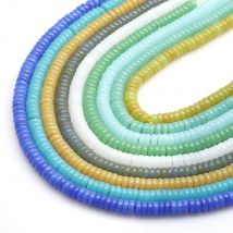 160 Teile/los 3x6mm Kristall Glas Flache Runde Spacer Perlen Handwerk Schmuck Lieferant DIY Handgemachte Armband Halskette zubehör