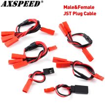 AXSPEED 6Pcs Male and Female Connector JST Plug Wire Cable Set for RC Toys Cars DIY Upgrade Parts