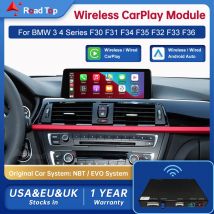 Wireless Android Auto Per BMW Serie 3 4 F30 F31 F32 F33 F34 F35 F36 CIC NBT EVO 2011-2020 Carplay Interfaccia Specchio di Collegamento Airplay