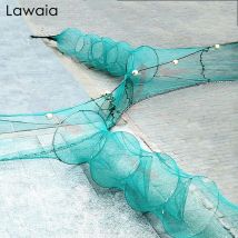 Lawaia Fluss-blocking Fischernetz Doppel-schwanz Kultur Shimp Käfig Kette Platinen Pvc Schwimmt