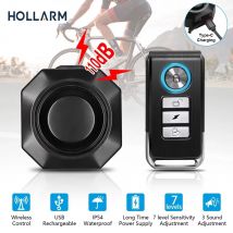 Drahtlose Fahrrad Vibration Alarm USB Lade Fahrrad Alarm Anti Diebstahl Einbrecher Motorrad Sicherheit Fernbedienung Detektor System