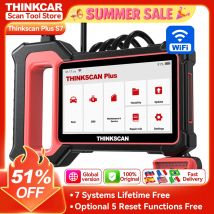 THINKSCAN PLUS S7 S6 S4 THINKCAR Skaner OBD2 Auto ABS, SRS, ECM, TCM, BCM, AC System Car EOBDII Diagnostic Scan Tool Czytnik kodów samochodowych