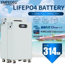 51.2V 280Ah/314Ah Brand New Grade A LiFePO4 Battery Pack 15KWh/16KWh 100% Full Capacity Built-in BMS Solar Power Bank for Home