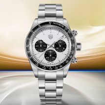 2026 Neue Rolls Timi Panda Herrenuhren Chronograph Quarzuhr für Männer Top-Luxus AR Saphirglas Wasserdichte Sportuhr