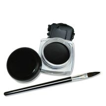Black Waterproof Gel Eyeliner Mini Eyeliner Gel Cream With Brush Makeup Cosmetic Black Waterproof Eye Liner Pen