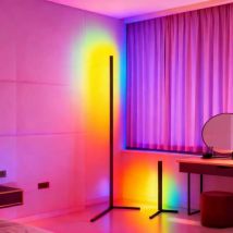 Smart Led Living Room Floor Lamp Rgb Corner Floor Lamp Music Synchronization Application Program Control Suit for Living Room