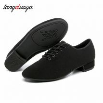 Scarpe da ballo latino da uomo Scarpe da ballo per salsa da sala per adulti jazz per uomo Scarpe da ginnastica moderne da ballo tango per insegnanti neri