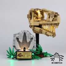 Easylite led kit für dinosaurier fossilien: t. rex schädel 76964 bausteine ziegel spielzeug lampen set nur beleuchtung kein modell