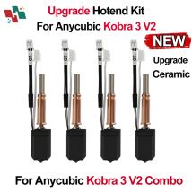 Upgraded Hotend kit For Anycubic Kobra 3 V2/Kobra 3 V2 Combo upgrade Ceramic Hotend Thermistor Hardened Steel Nozzle