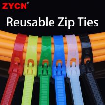 20 piezas bridas de plástico reutilizables para cables 8*200/250/300/450 nailon liberable ajuste nudo deslizante suelto reciclar paquete desmontable 5*200