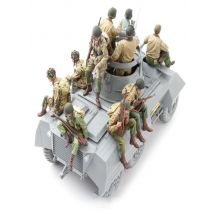 Harz-Soldat im Maßstab 1:16, moderne Soldatenbesatzung, bestehend aus 10 Figuren (OHNE PANZER), unmontierter, unbemalter Modellbausatz